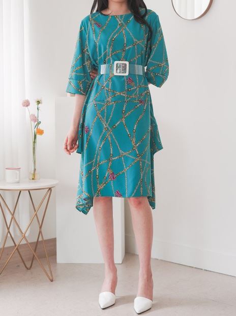 [K-fahion S/S 2019] Herme printed onepiece 捺染ワンピース