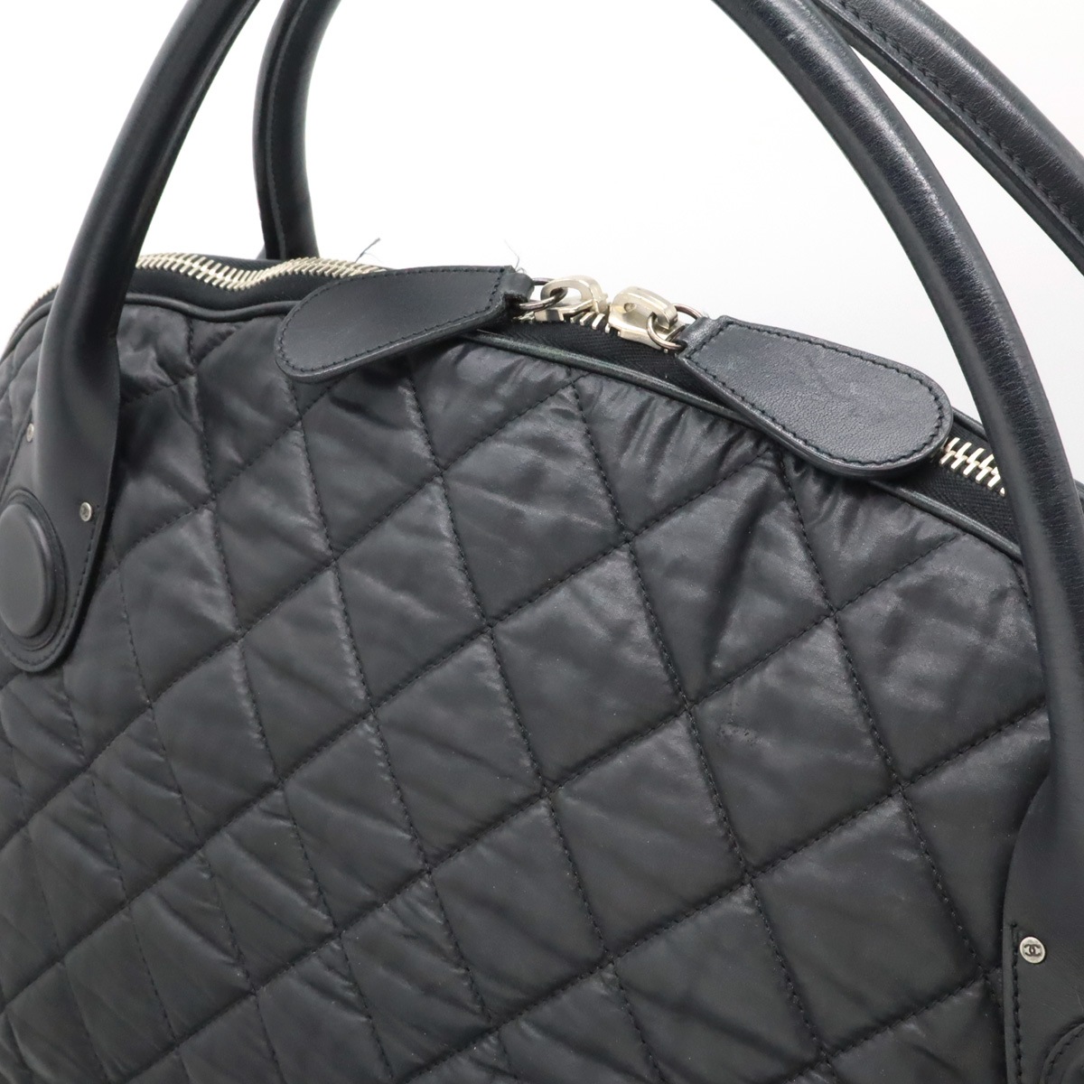 コココクーン キルティング ボストンバッグ 旅行かばん トラベルバッグ トートバッグ レザー ブラック 黒 ボルド コココクーン キルティング ボストンバッグ 旅行かばん トラベルバッグ トートバッグ レザー ブラック 黒 ボルド