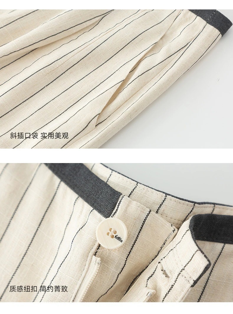 【急速出荷!】亜麻夏の薄い痩せている女性ンパンツ ワイドパンツ 大きいサイズ モッピングパンツ