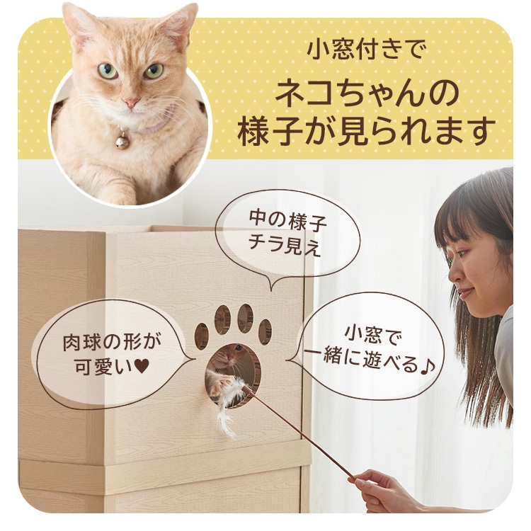 キャットタワー 低め 段ボール ねこねこタワー アイリスオーヤマ P-NT3 アイリスオーヤマ