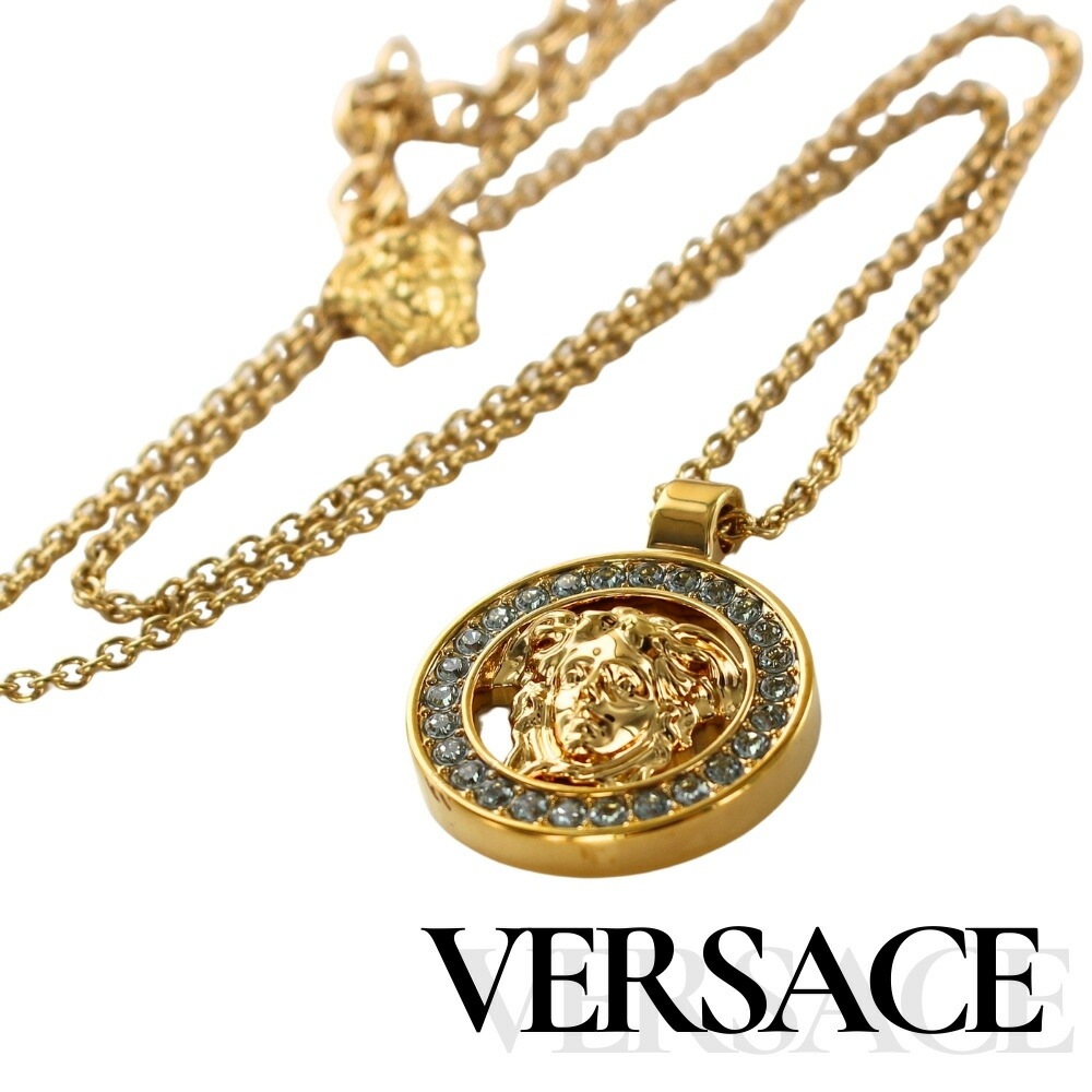 ヴェルサーチ ヴェルサーチェ ネックレス メンズ レディース ブランド ペンダント メドゥーサ チェーンネックレス イエローゴールド おしゃれ 誕生日プレゼント 男性 女性 旦那 妻 彼女 彼氏 記念