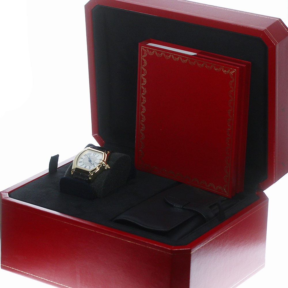 カルティエ CARTIER W62003V2 ロードスター LM K18YG 自動巻き メンズ 内箱保証書付き_763229【中古】