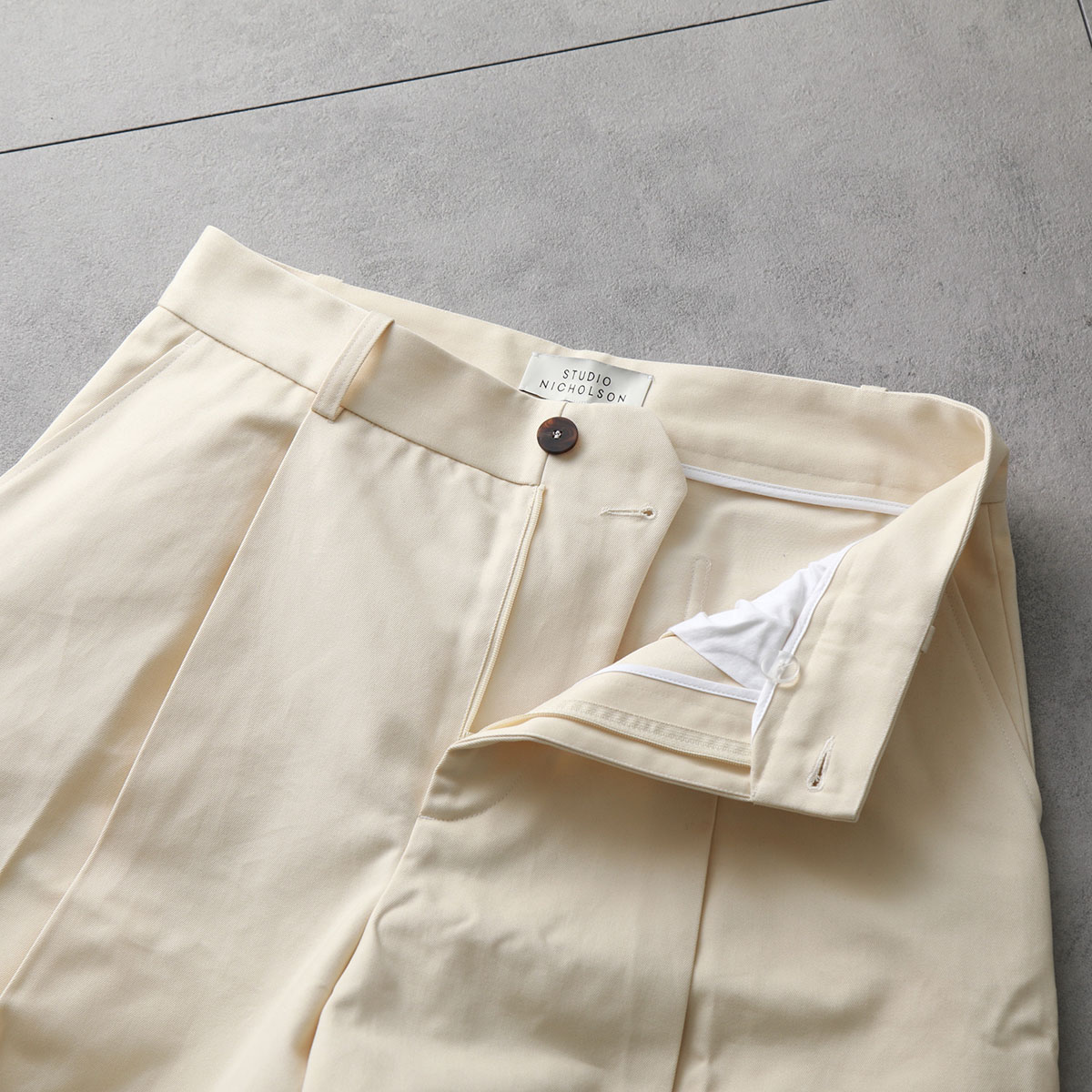 STUDIO NICHOLSON スタジオニコルソン ペインターパンツ BRIDGES SNM 132 メンズ コットンツイル チノパン ワイド テーパード カラー2色 STUDIO NICHOLSON スタジオニコルソン ペインターパンツ BRIDGES SNM 132 メンズ コットンツイル チノパン ワイド テーパード カラー2色