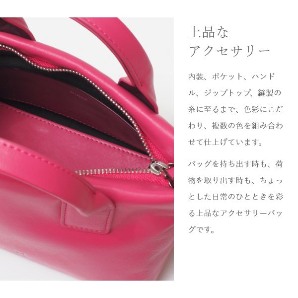 dudubags チェーン ミニショルダーバッグ ブラック ホワイト ピンク 牛革 レディース 大人 かわいい ショルダーミニバッグ 正規品_3