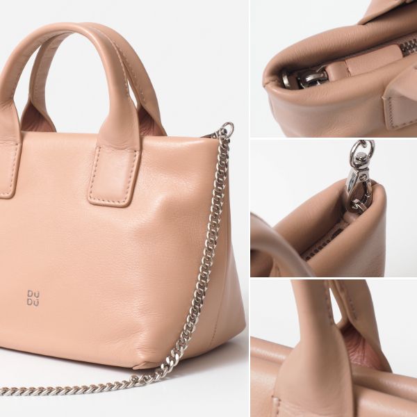 dudubags チェーン ミニショルダーバッグ ブラック ホワイト ピンク 牛革 レディース 大人 かわいい ショルダーミニバッグ 正規品_13