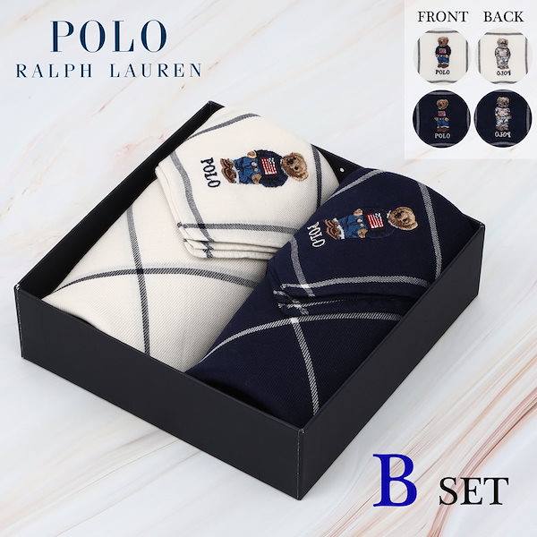 Qoo10] POLO Ralph Lauren ハンカチ 2枚 セット ミニニタオル プ