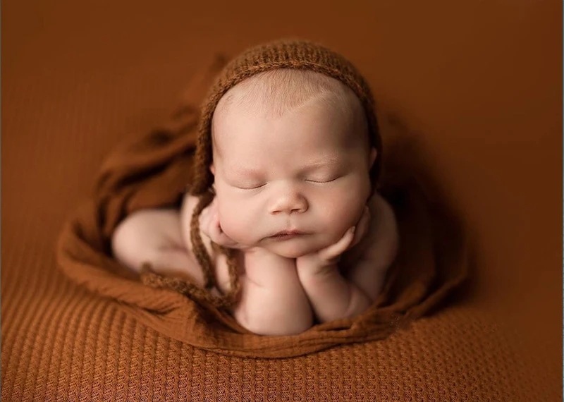 新生児写真撮影毛布ベビーニットおくるみ写真の背景撮影スタジオfotografia背景バスケット写真の小道具