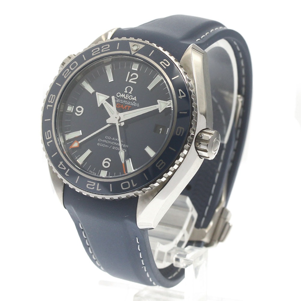 オメガ OMEGA 232.92.44.22.03.001 シーマスター プラネットオーシャン600M デイト GMT 自動巻き メンズ 保証書付き_869032【中古】