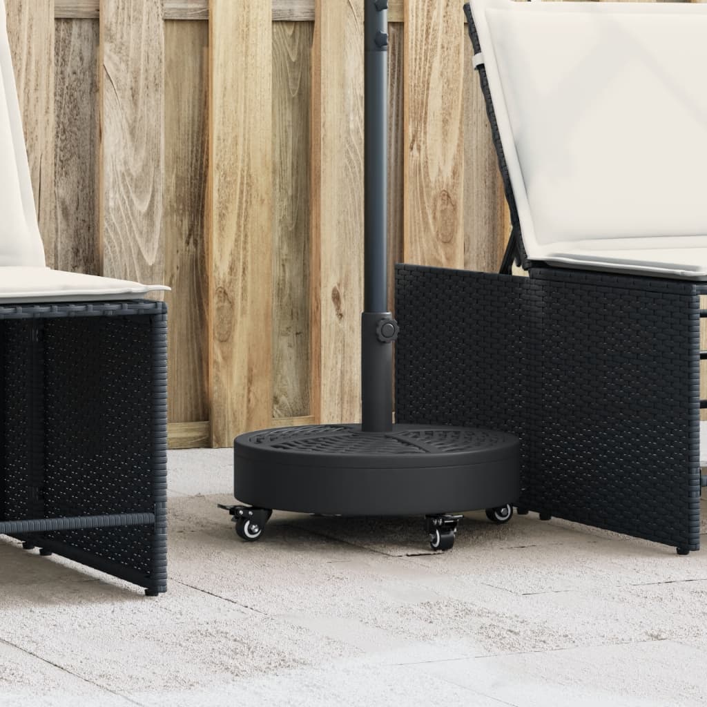 パラソルベース ホイール付き Ø38 / 48 mm ポール用 27 kg ラウンド パラソルベース ホイール付き Ø38 / 48 mm ポール用 27 kg ラウンド