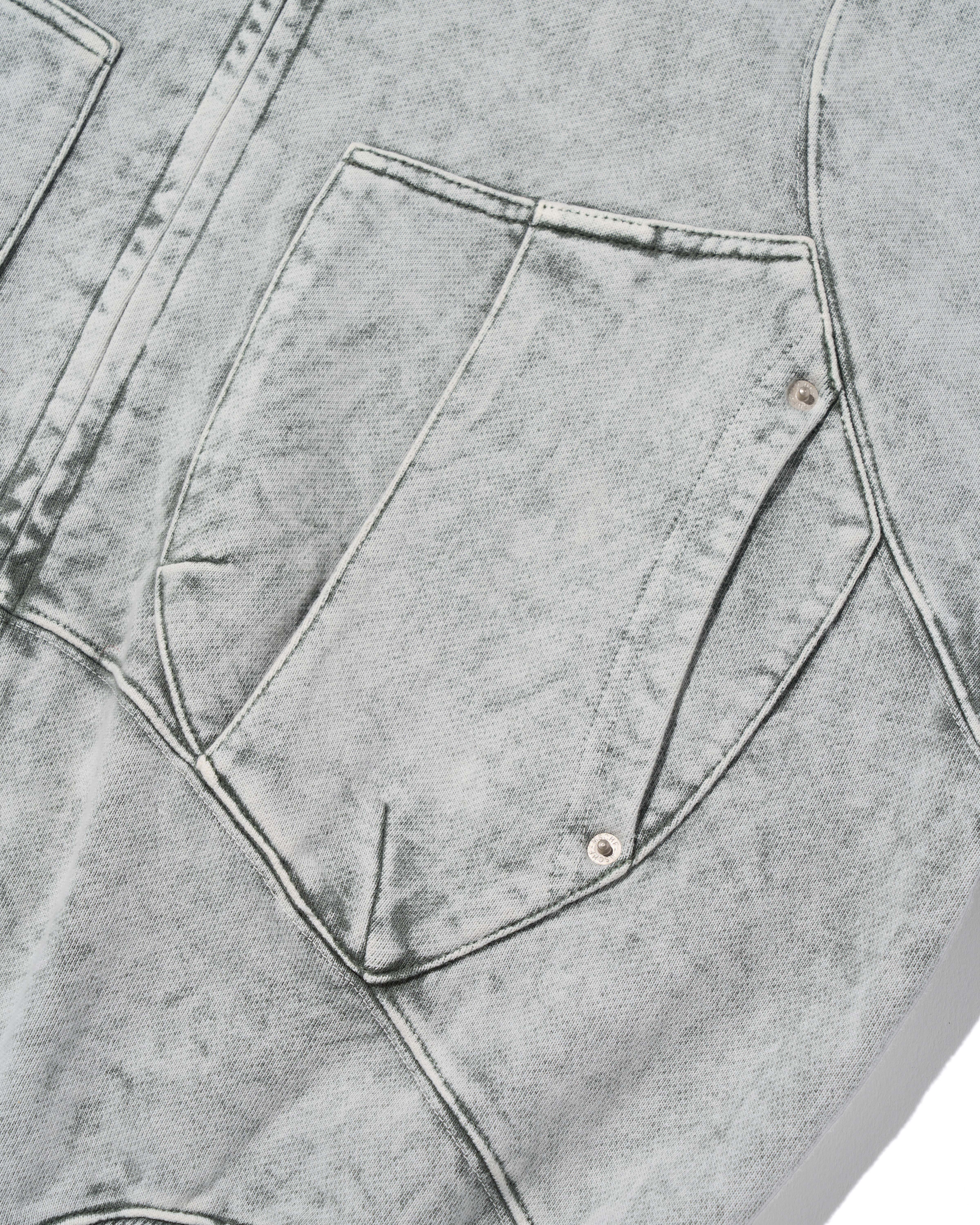 【MISCHIEF】 BIG POCKET HOODIE : BLEACHED KHAKI 【MISCHIEF】 BIG POCKET HOODIE : BLEACHED KHAKI