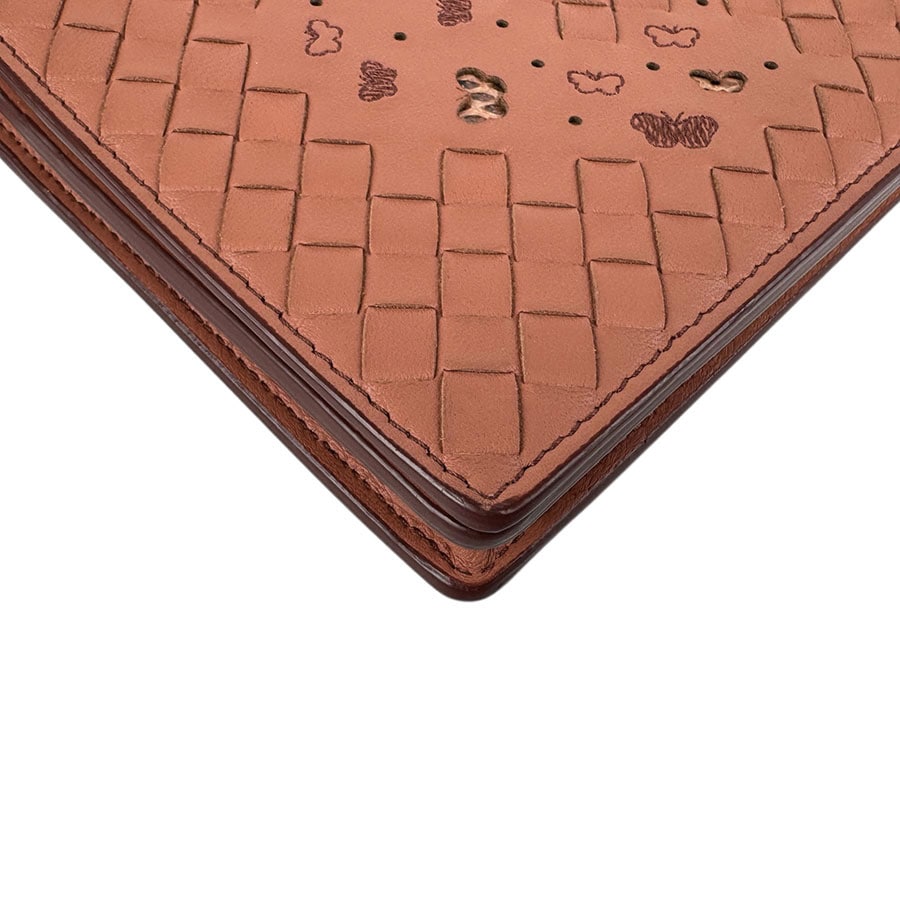 ボッテガヴェネタ BOTTEGAVENETA チェーンウォレット イントレチャート レザー コーラル レディース z4875 ボッテガヴェネタ BOTTEGAVENETA チェーンウォレット イントレチャート レザー コーラル レディース z4875