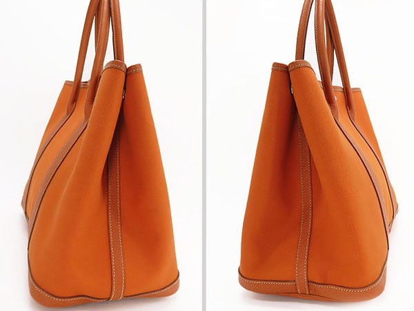 外超美品エルメスガーデンパーティPMトートバックハンドバッグポティロンオレンジトワルオフィシエレザー 外超美品エルメスガーデンパーティPMトートバックハンドバッグポティロンオレンジトワルオフィシエレザー