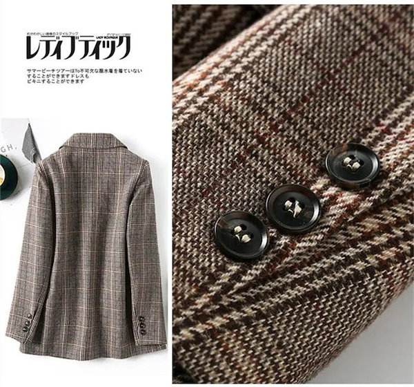 TAGLIATORE チェック柄 テーラードジャケット テーラードジャケット Qoo10] 【迅速な出荷】テーラードジャケット チェ