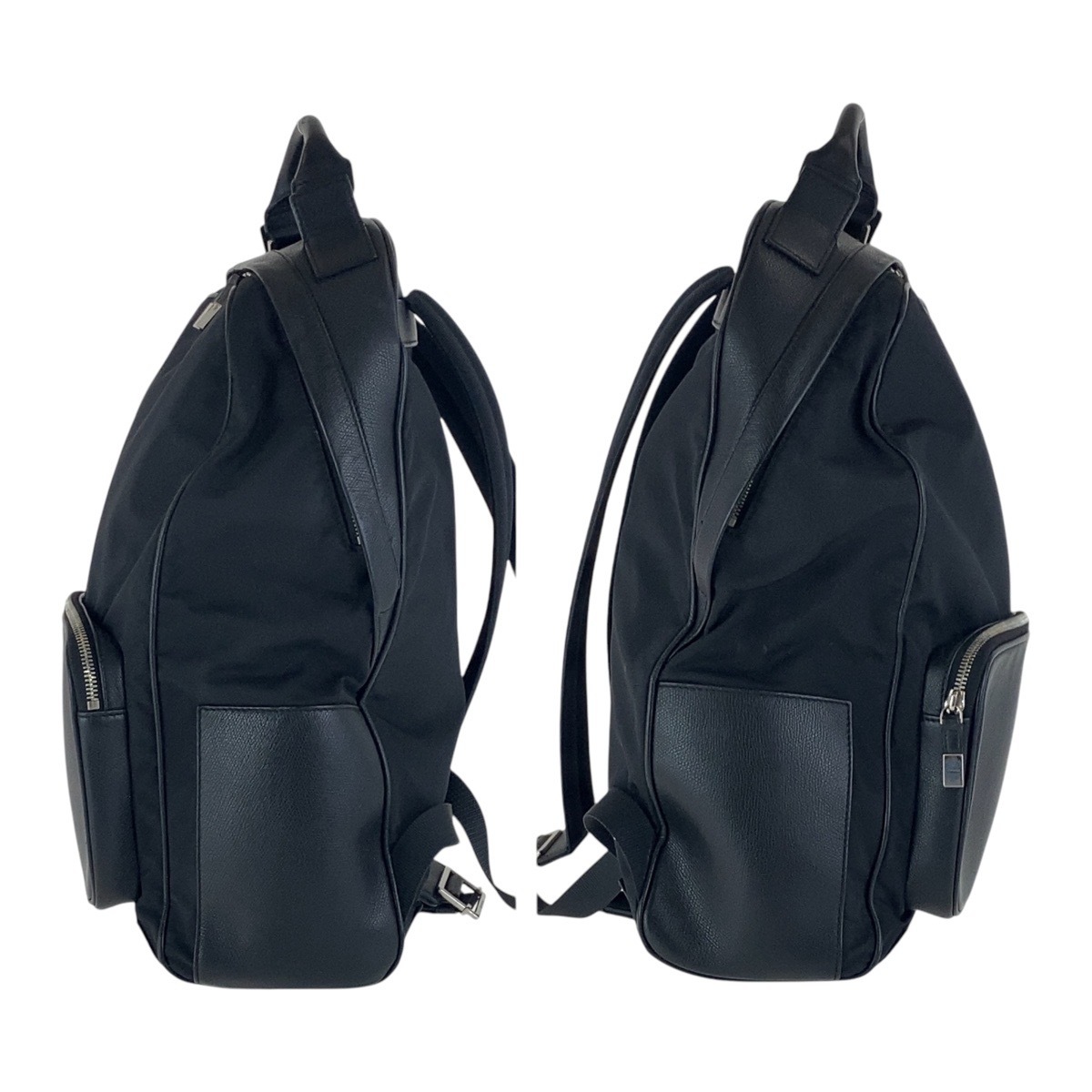 ブラック 黒 シルバー金具 ナイロン/レザー 03 BO 1105 リュック バックパック メンズ 501884 ブラック 黒 シルバー金具 ナイロン/レザー 03 BO 1105 リュック バックパック メンズ 501884