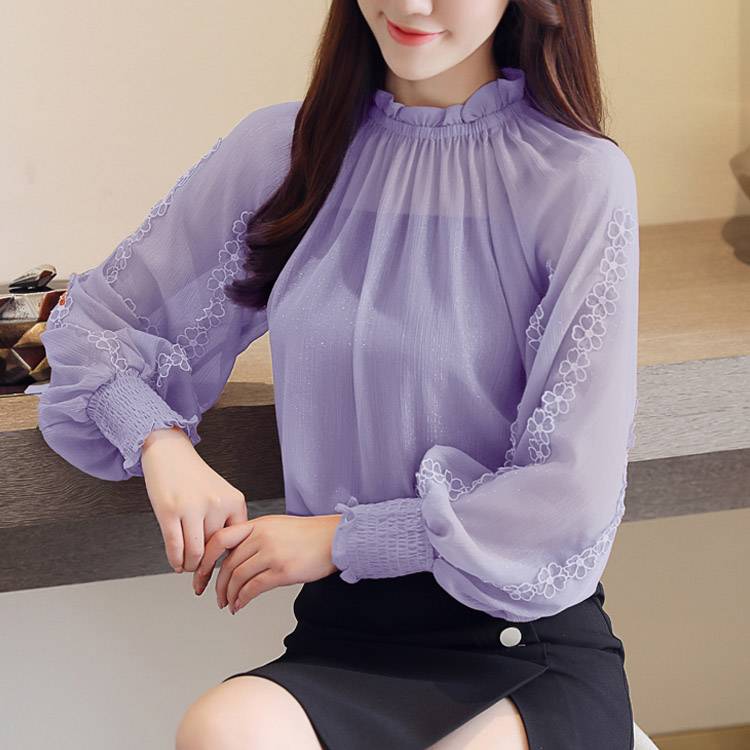 シフォンブラウス 長袖 シャツ ブラウス レディース トップス フリル レース バルーン袖 刺繍 プルオーバー フレア リボン リボンタイ シフォン 透け感 キレイめ カジュアル 体型カバー 通勤 O シフォンブラウス 長袖 シャツ ブラウス レディース トップス フリル レース バルーン袖 刺繍 プルオーバー フレア リボン リボンタイ シフォン 透け感 キレイめ カジュアル 体型カバー 通勤 O