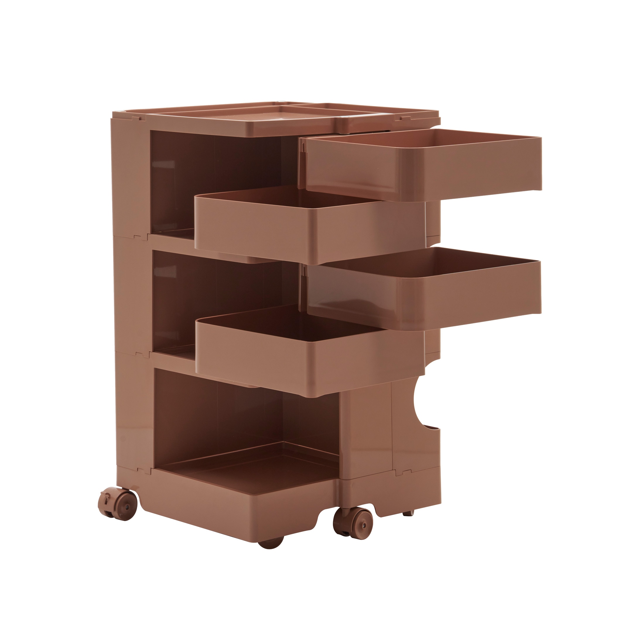 【ピンク・3段】収納ワゴン ボビーワゴン キャスター付き ブレーキ付き おしゃれ 3段トレイ キッチンワゴン 回転式 収納 ベビーワゴン キッチン収納 ラック サイドワゴン キッチン ドレッサー キ