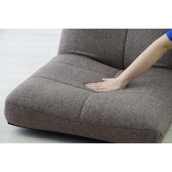 座椅子 ハイバック 背もたれ リクライニング おしゃれ 北欧 デザイン フルフラット シンプル 座り心地 ポケットコイル 1人掛け ローソファ コンパクト