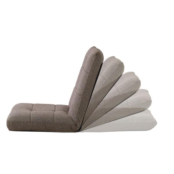 座椅子 ハイバック 背もたれ リクライニング おしゃれ 北欧 デザイン フルフラット シンプル 座り心地 ポケットコイル 1人掛け ローソファ コンパクト