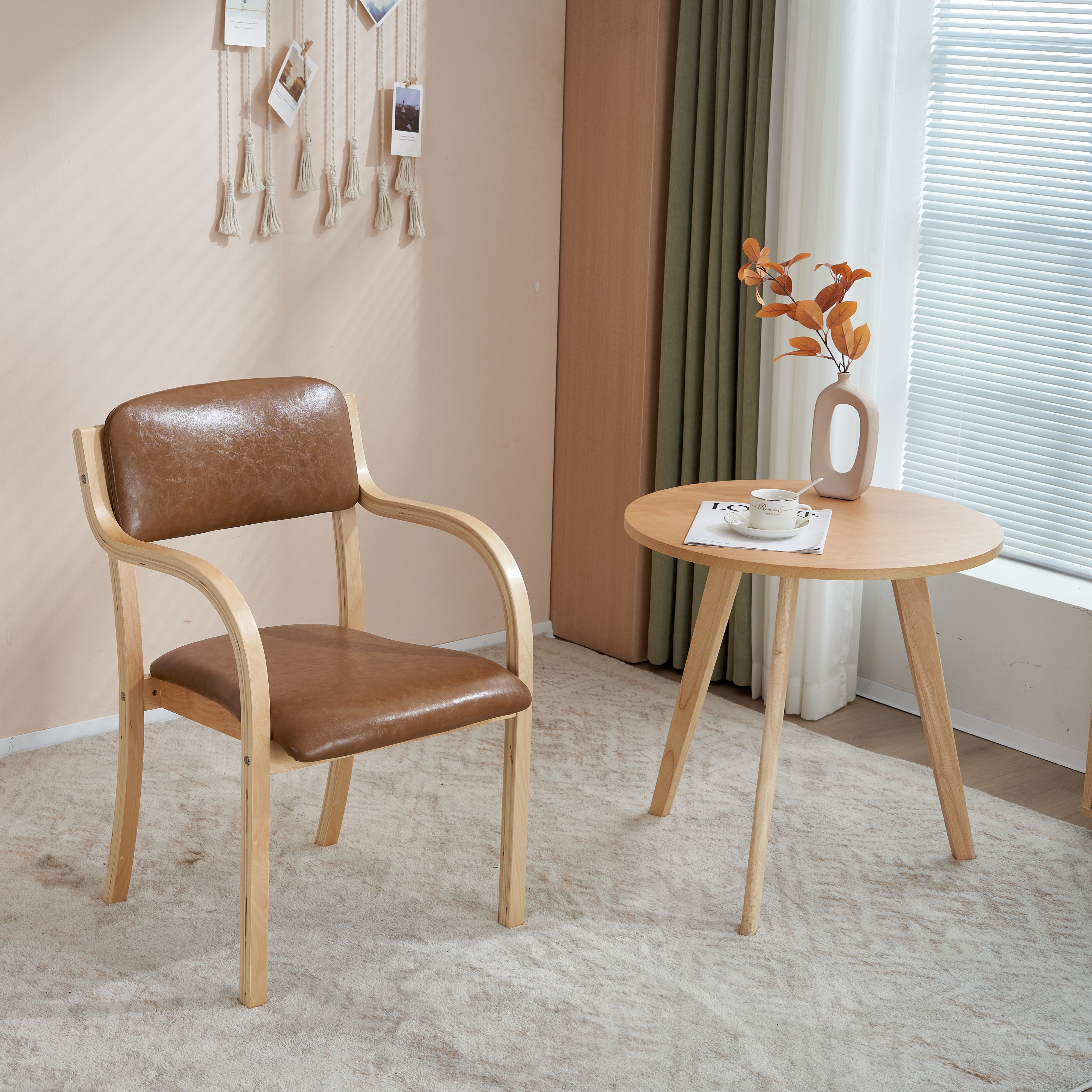 【国内出荷】【目玉新作】ブラウン PU ダイニングチェア 木製 椅子 介護チェア イス 5色選択可能 リビング 【国内出荷】【目玉新作】ブラウン PU ダイニングチェア 木製 椅子 介護チェア イス 5色選択可能 リビング