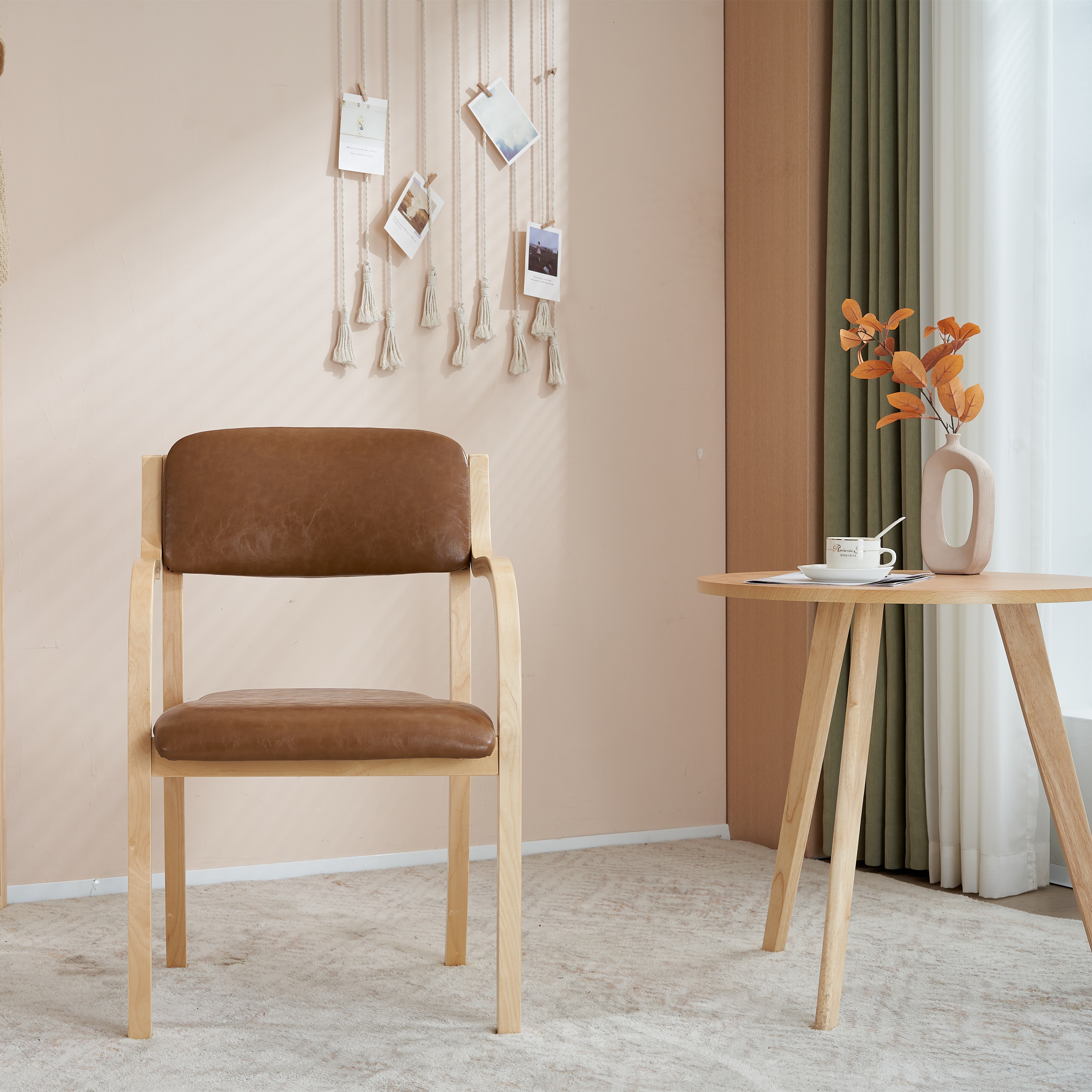 【国内出荷】【目玉新作】ブラウン PU ダイニングチェア 木製 椅子 介護チェア イス 5色選択可能 リビング 【国内出荷】【目玉新作】ブラウン PU ダイニングチェア 木製 椅子 介護チェア イス 5色選択可能 リビング