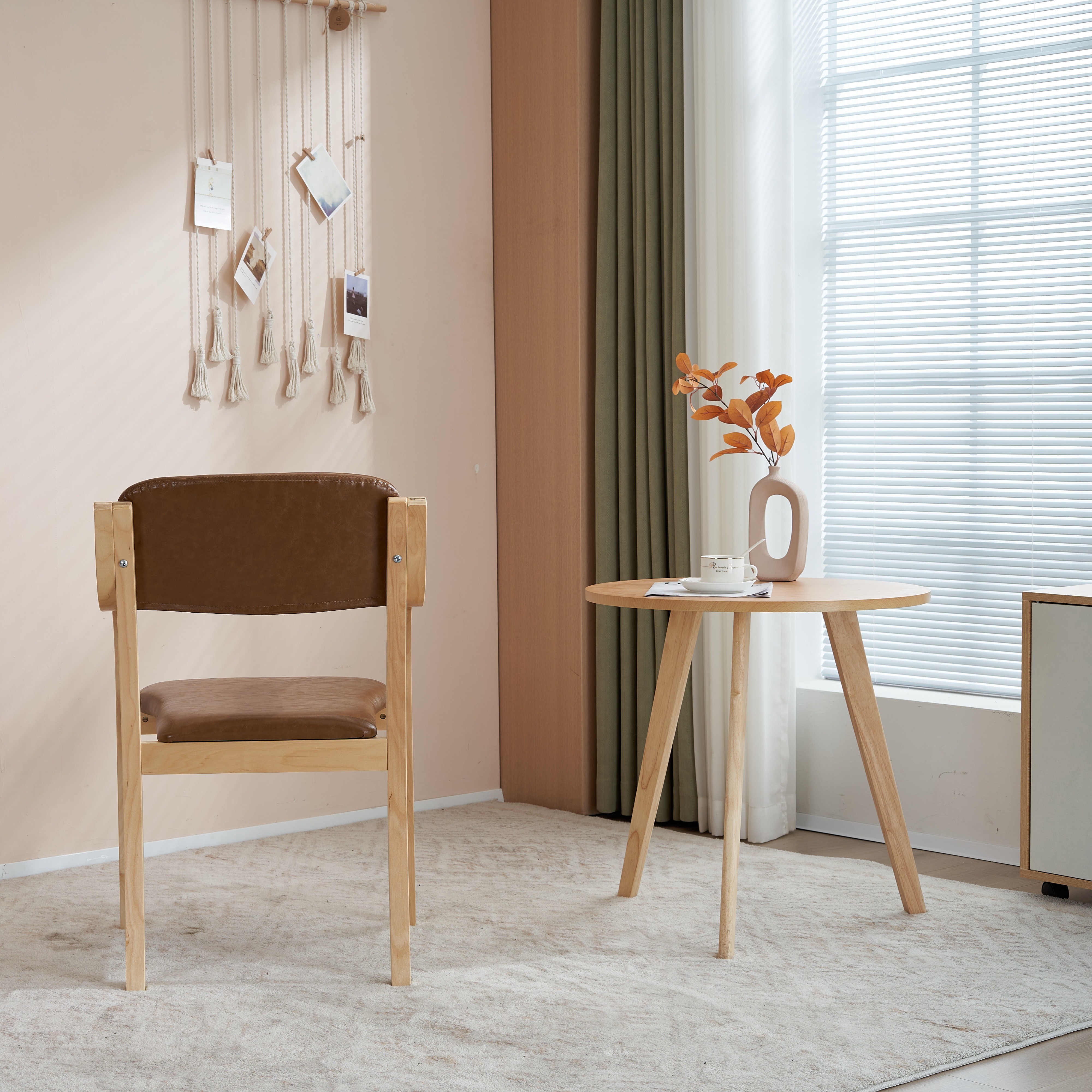 【国内出荷】【目玉新作】ブラウン PU ダイニングチェア 木製 椅子 介護チェア イス 5色選択可能 リビング 【国内出荷】【目玉新作】ブラウン PU ダイニングチェア 木製 椅子 介護チェア イス 5色選択可能 リビング