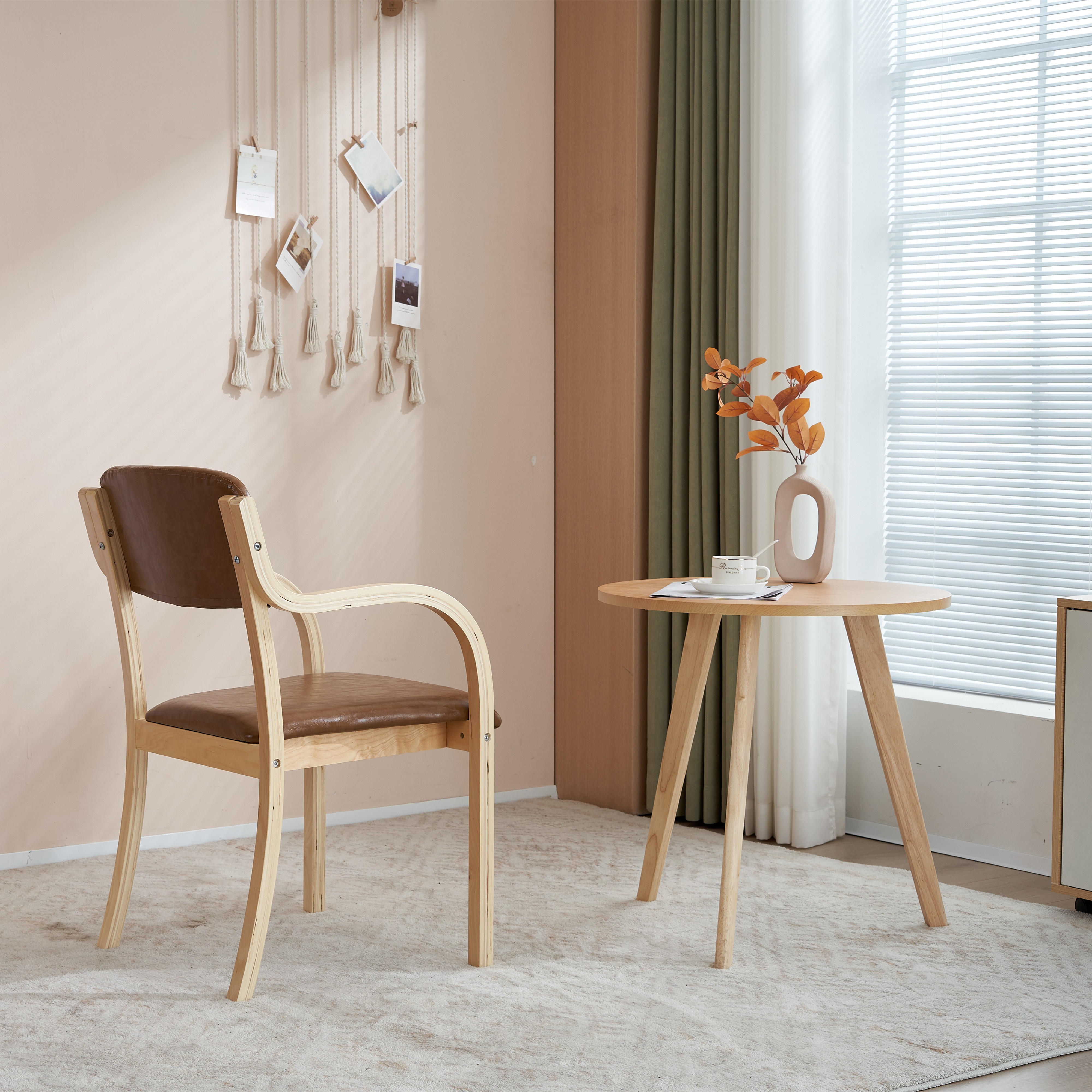 【国内出荷】【目玉新作】ブラウン PU ダイニングチェア 木製 椅子 介護チェア イス 5色選択可能 リビング 【国内出荷】【目玉新作】ブラウン PU ダイニングチェア 木製 椅子 介護チェア イス 5色選択可能 リビング