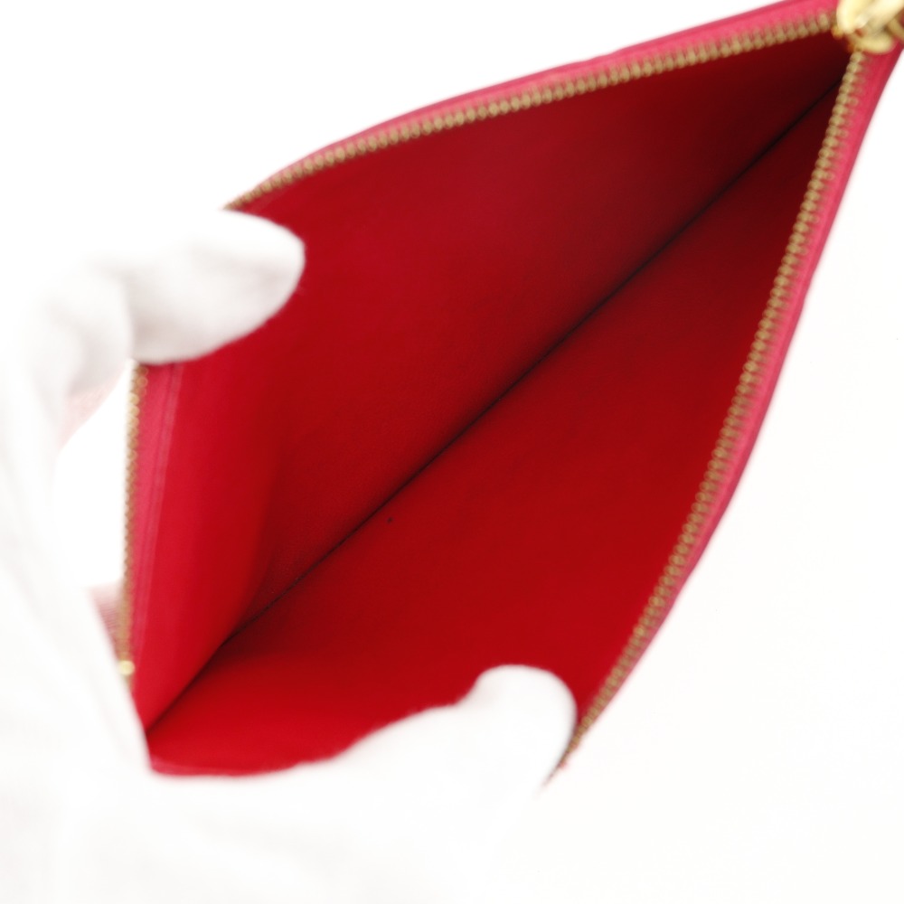 フェリーチェ ポシェットウォレット チェーンウォレット M61787 ショルダーバッグ モノグラムヴェルニ ホットピンク レディース 中古品 フェリーチェ ポシェットウォレット チェーンウォレット M61787 ショルダーバッグ モノグラムヴェルニ ホットピンク レディース 中古品