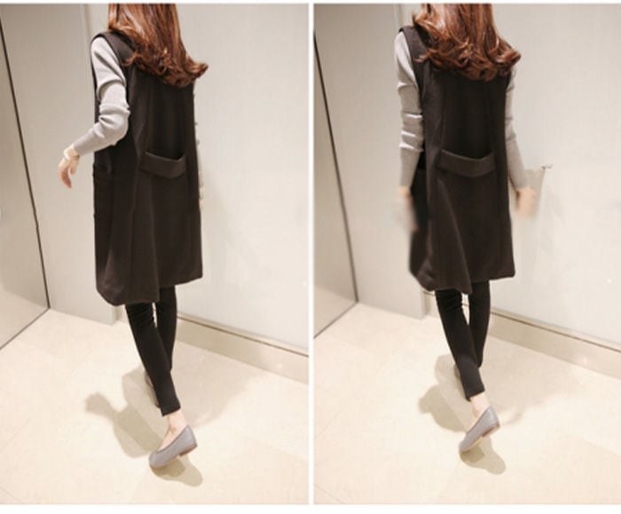 ベスト ジレ ロングジレ レディース ロングジレベスト Vネック 春秋 ロング ベスト ジレ ロングジレ レディース ロングジレベスト Vネック 春秋 ロング