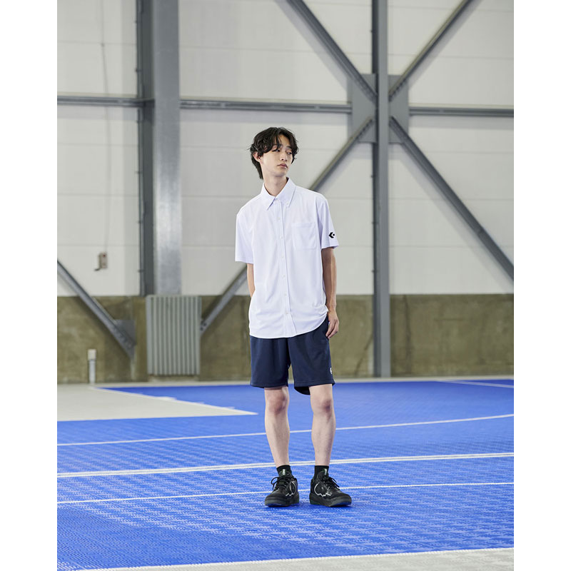 フルオープンボタンダウンシャツ バスケットボール ポロシャツ cb251551-1100 フルオープンボタンダウンシャツ バスケットボール ポロシャツ cb251551-1100