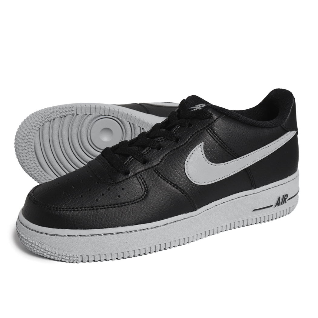 NIKE ナイキ エアフォース スニーカー AIR FOCE 1 GS BLACK/WOLF GREY ( 黒 ブラック グレー レディース ウィメンズ HQ3807-001 )