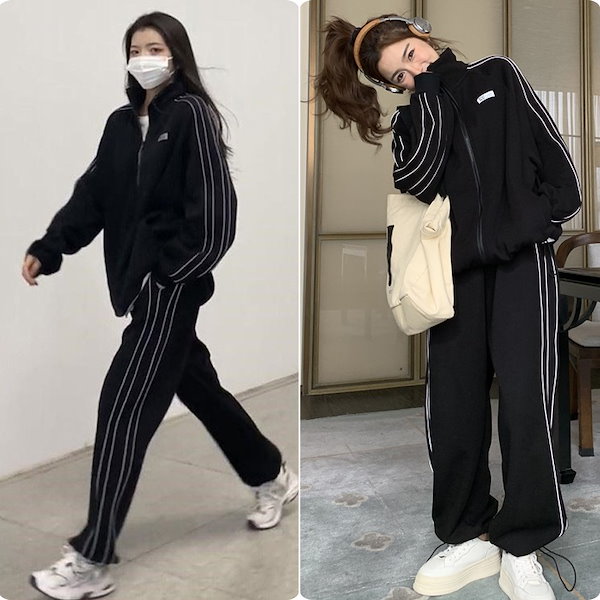 Qoo10] ジャージ上下2点セット 2025韓国新品