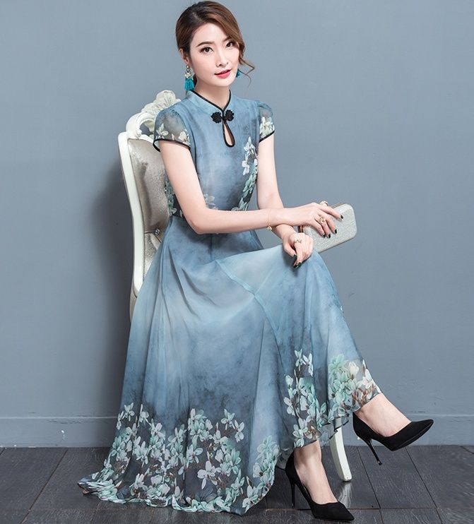 レディース ワンピース ドレス フレア ミモレ 膝下 半袖 クルーネック Aライン セミフレア チャイナ 大人可愛い かわいい エレガント アジアン 花柄 夏 春 パーティー お揃い M L XL レディース ワンピース ドレス フレア ミモレ 膝下 半袖 クルーネック Aライン セミフレア チャイナ 大人可愛い かわいい エレガント アジアン 花柄 夏 春 パーティー お揃い M L XL