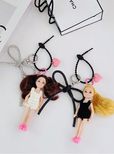 バービーキーホルダー　バービーチャーム　ドールチャーム　Barbie キーリング バービーキーホルダー バービー ドールチャーム Barbieバッグ