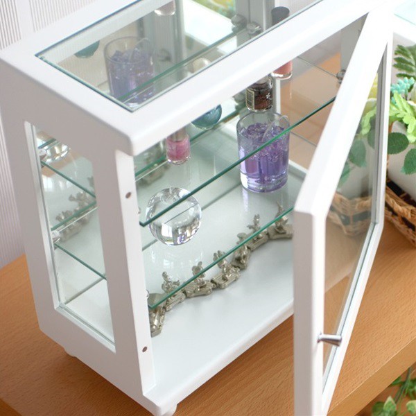 ラック 棚 扉付き ガラス コレクション 飾り棚 キャビネット フィギュア 背面ミラー 幅32cm ラック 棚 扉付き ガラス コレクション 飾り棚 キャビネット フィギュア 背面ミラー 幅32cm
