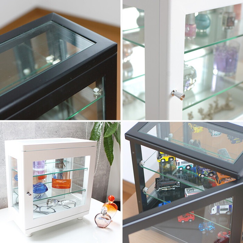 ラック 棚 扉付き ガラス コレクション 飾り棚 キャビネット フィギュア 背面ミラー 幅32cm ラック 棚 扉付き ガラス コレクション 飾り棚 キャビネット フィギュア 背面ミラー 幅32cm