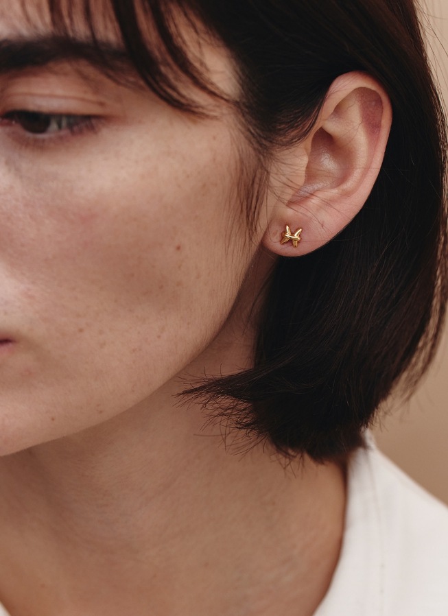 HYERES LOR] Aceh Silver (Y) Pearl Ball Earrings ピアス
