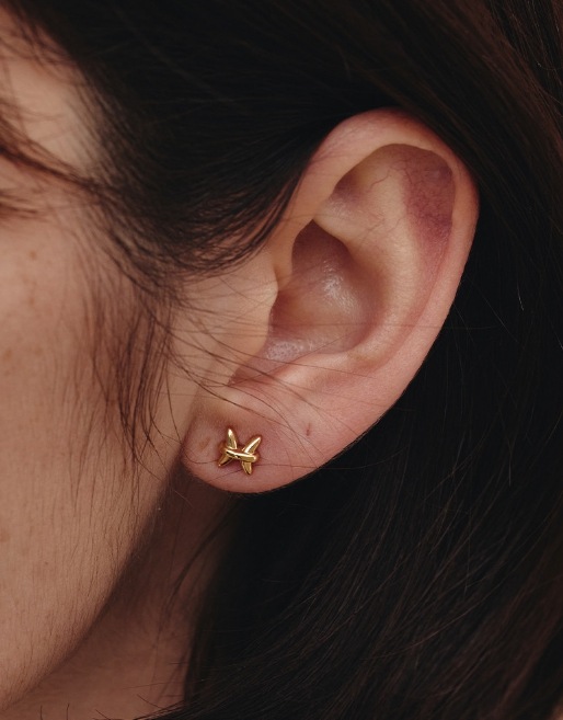 HYERES LOR] Aceh Silver (Y) Pearl Ball Earrings ピアス