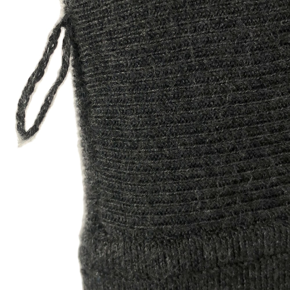 ローレンラルフローレン 7分袖 ニット ロングワンピース S グレー LAUREN RALPH LAUREN レディース