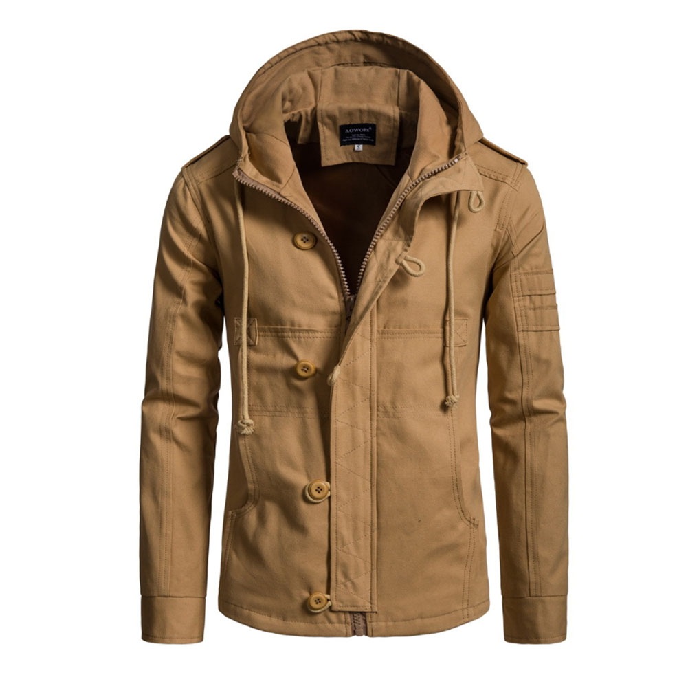 メンズ アウター ミリタリージャケット フード付 コート アウター 春秋冬 防寒ウェア コート メンズ アウター ミリタリージャケット フード付 コート アウター 春秋冬 防寒ウェア コート