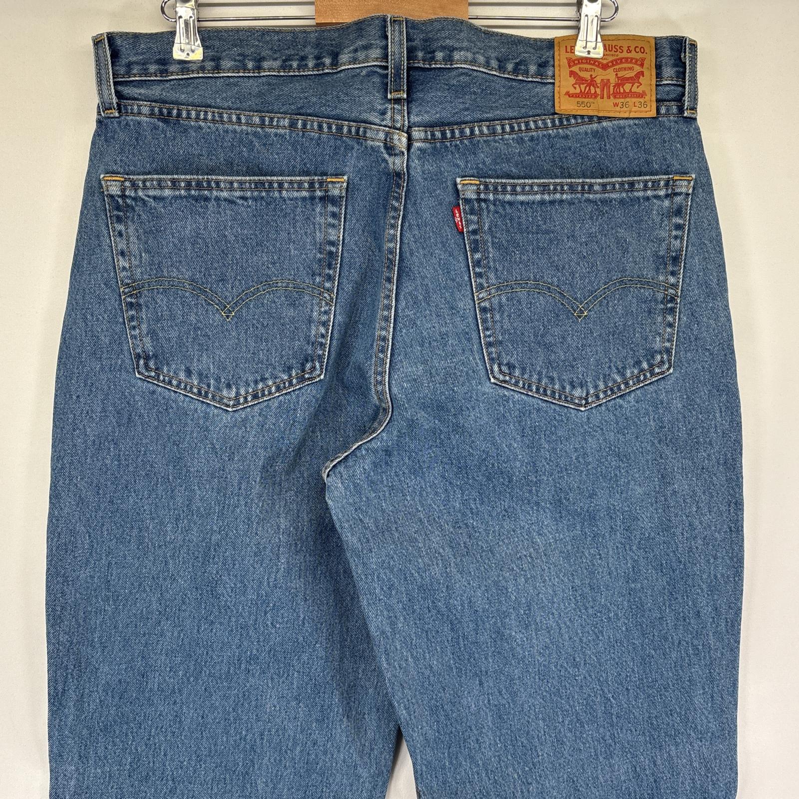 古着 デニムパンツ 550 テーパード ジーンズ ジーパン 5ポケット 長ズボン ロング w36 L36 ブルー メンズ 古着 デニムパンツ 550 テーパード ジーンズ ジーパン 5ポケット 長ズボン ロング w36 L36 ブルー メンズ