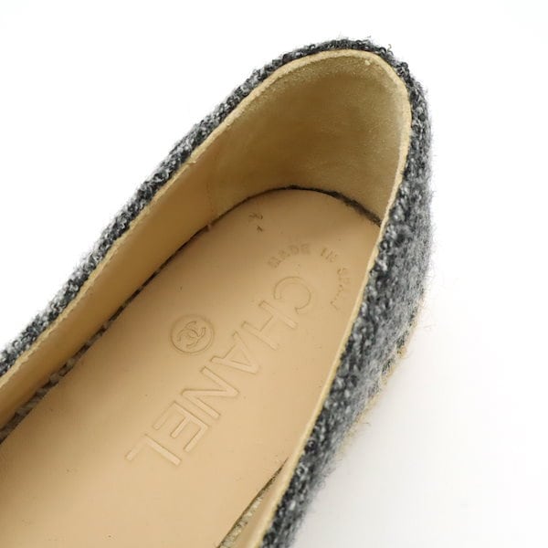 Qoo10] CHANEL エスパドリーユ ココマーク フラットシュ