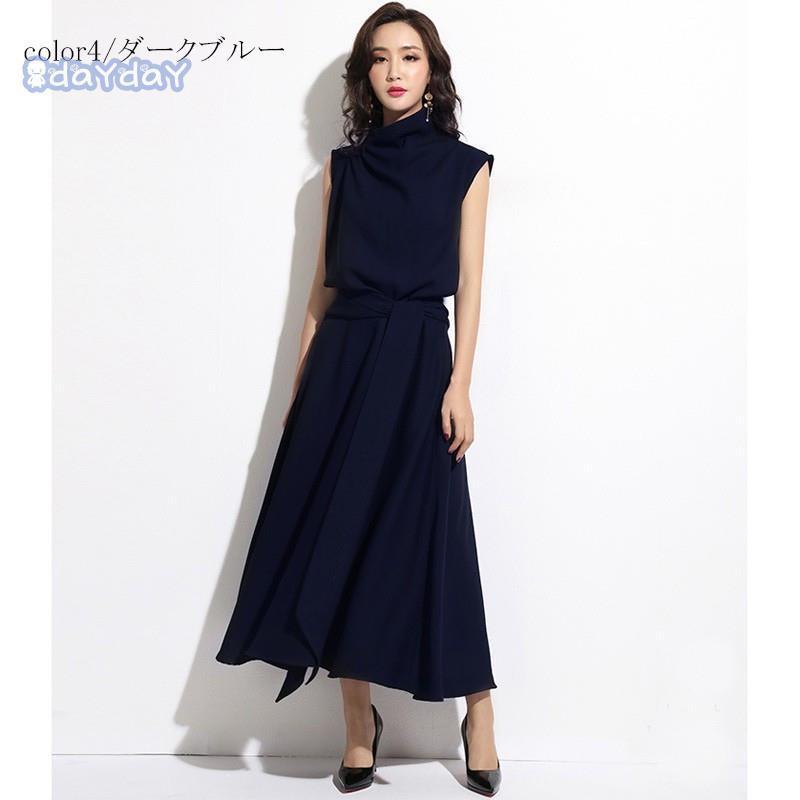 ロングワンピ ワンピース レディース ロング丈 マキシ丈 カジュアル風 着痩せ 無地 付き ハイネック ノースリーブ ロングワンピ ワンピース レディース ロング丈 マキシ丈 カジュアル風 着痩せ 無地 付き ハイネック ノースリーブ