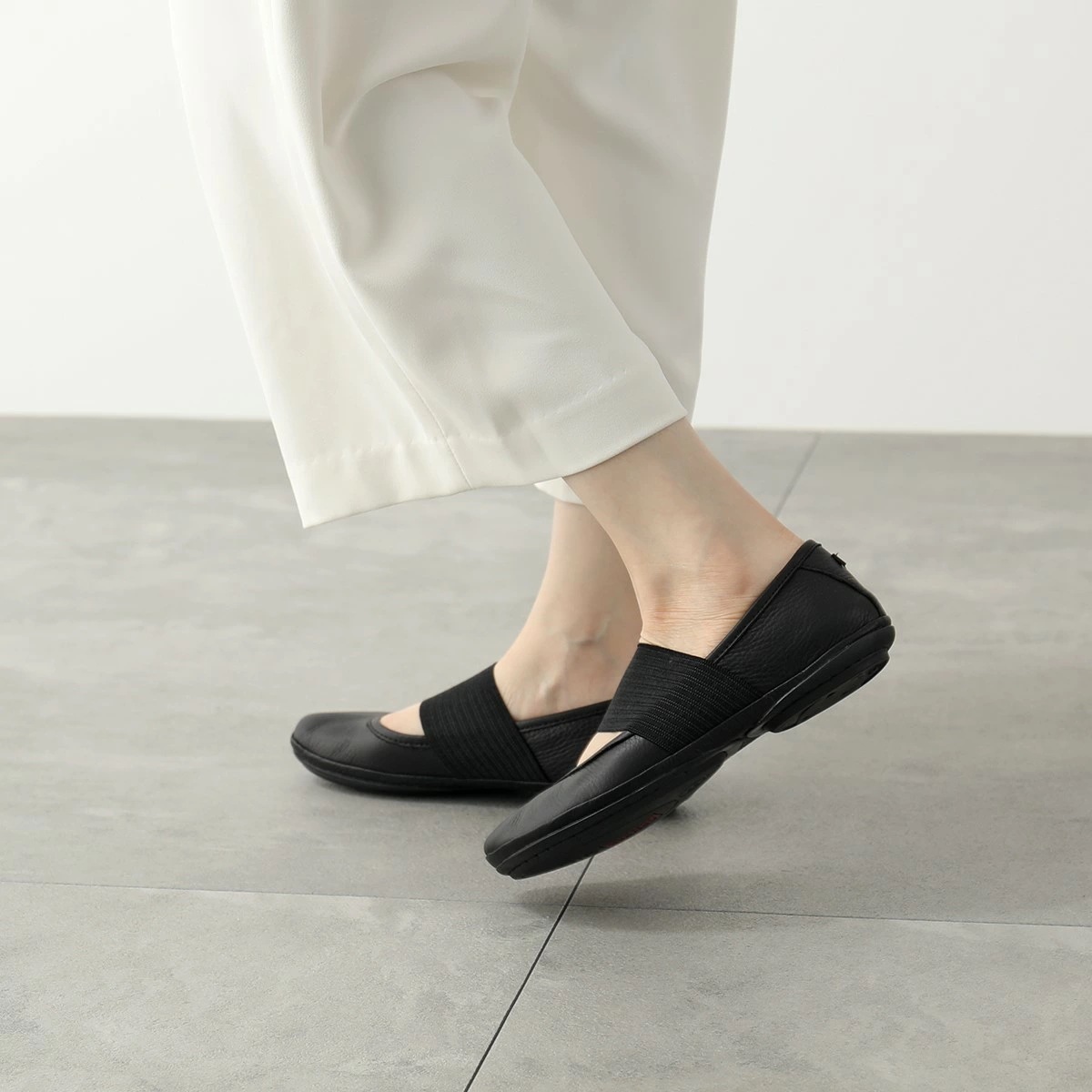 CAMPER カンペール バレエシューズ ソフトレザー 38 24cm ブラック