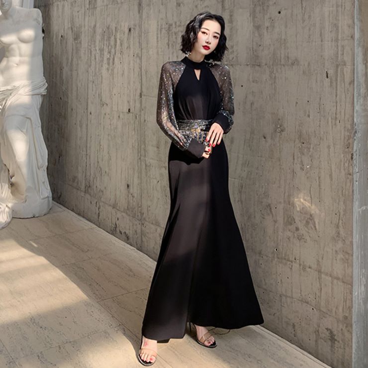 ロング丈シースルースリーブワンピース パーティードレス ワンピース 結婚式 披露宴 卒業式 入学式 発表会 二次会 フォーマル 20代 30代 40代 大人 ロング丈シースルースリーブワンピース パーティードレス ワンピース 結婚式 披露宴 卒業式 入学式 発表会 二次会 フォーマル 20代 30代 40代 大人