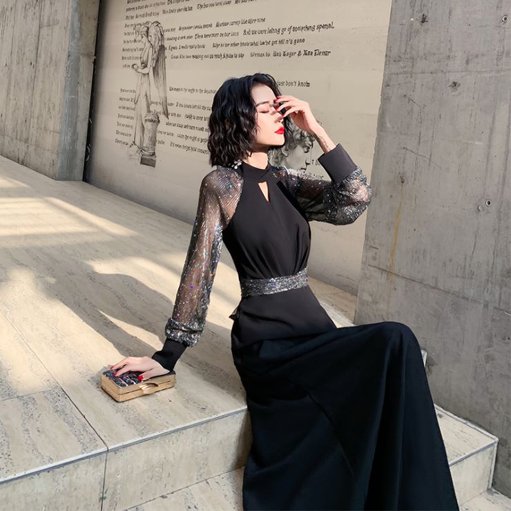 ロング丈シースルースリーブワンピース パーティードレス ワンピース 結婚式 披露宴 卒業式 入学式 発表会 二次会 フォーマル 20代 30代 40代 大人 ロング丈シースルースリーブワンピース パーティードレス ワンピース 結婚式 披露宴 卒業式 入学式 発表会 二次会 フォーマル 20代 30代 40代 大人