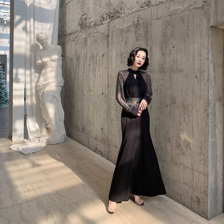 ロング丈シースルースリーブワンピース パーティードレス ワンピース 結婚式 披露宴 卒業式 入学式 発表会 二次会 フォーマル 20代 30代 40代 大人 ロング丈シースルースリーブワンピース パーティードレス ワンピース 結婚式 披露宴 卒業式 入学式 発表会 二次会 フォーマル 20代 30代 40代 大人