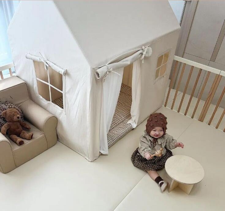 新入荷キッズテント プレイハウス プレイテント 子供テント PVC フロアマット付き 出産祝い 誕生日 クリスマスプレゼント テントハウス お姫様 睡眠テント プリンセスの城型 赤ちゃん ベビーテント_8