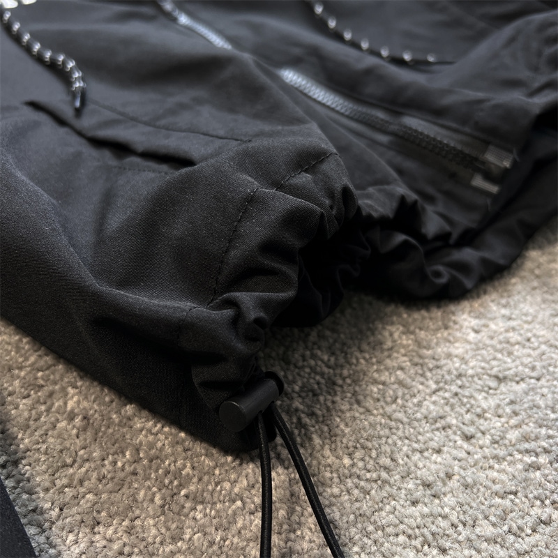 ジャケット ジャンパー スカート 2点セット スポーティ ジッパー ハイウエスト ツーリングショートスカート スーツ生地 ポケット スカート裏地付き 大人可愛い きれいめ シンプル カジュアル