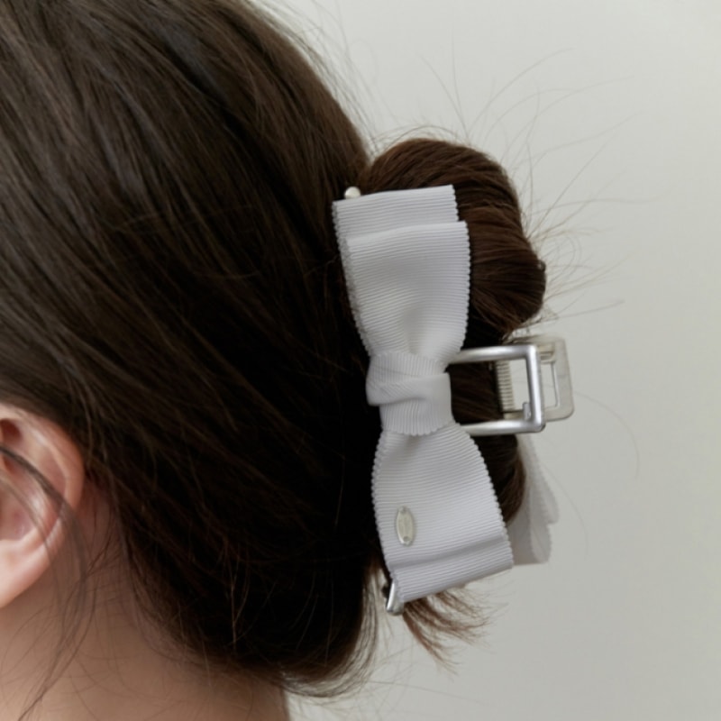 キンダベイビークラシックリボンシルバークロー-ホワイト キンダベイビークラシックリボンシルバークロー-ホワイト