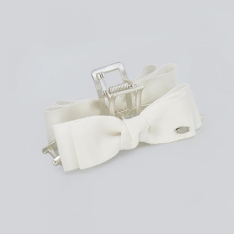 キンダベイビークラシックリボンシルバークロー-ホワイト キンダベイビークラシックリボンシルバークロー-ホワイト